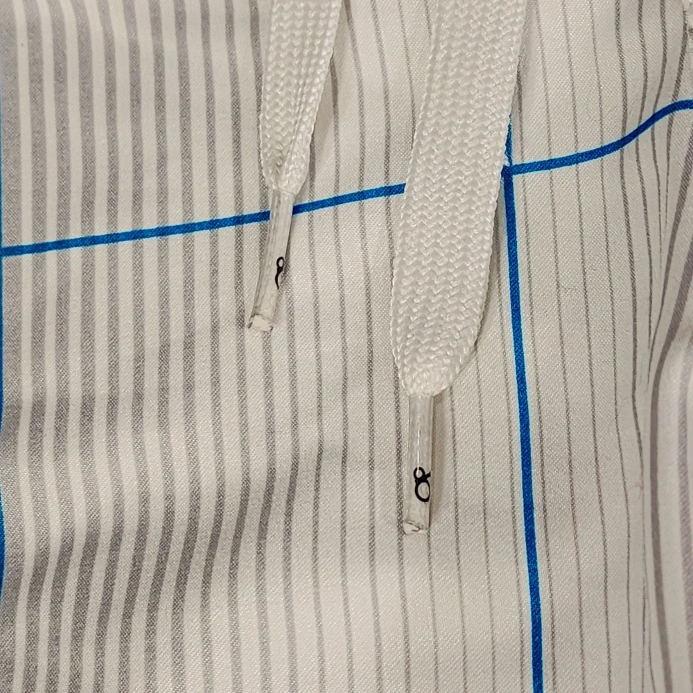 OP Ocean Pacific Board Shorts 3XL 48-50 Men Plaid Swim Trunks White‎ Blue Mesh
